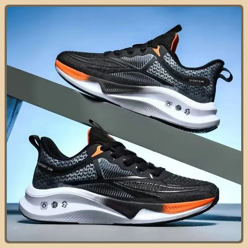 Men’s Lightweight Running & Walking Sneakers – Breathable Lace-Up